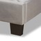 Baxton Studio Benjen Modern and Contemporary Glam Grey Velvet Fabric Full Size Panel Bed 183-11269-Zoro - alternate 3